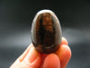 Chiastolite Variety of Andalusite Egg from China - 1.3"