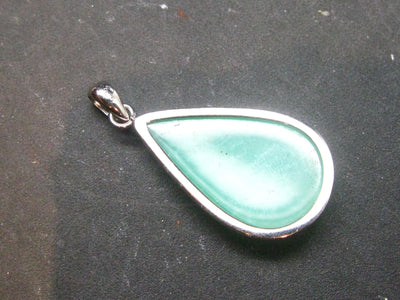 Chrysoprase Silver Pendant From Australia - 1.4" - 4.69 Grams