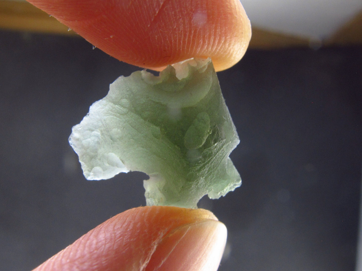 Moldavite Tektite Raw Piece from Czech Republic - 0.7" - 5.50 Carats - 1.10 Grams