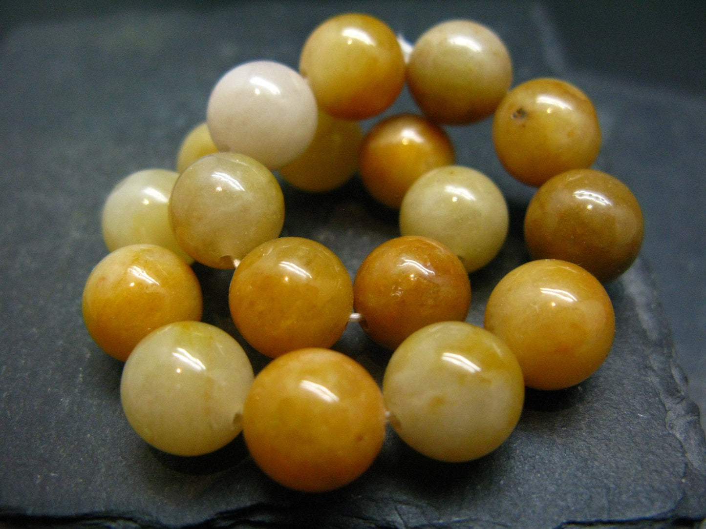 Golden Healer Quartz Genuine Bracelet ~ 7 Inches ~ 10mm Round Beads
