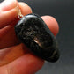 Very Rare Sterling Silver Nuumite Nuummite Pendant From Greenland - 1.6" - 12.22 Grams