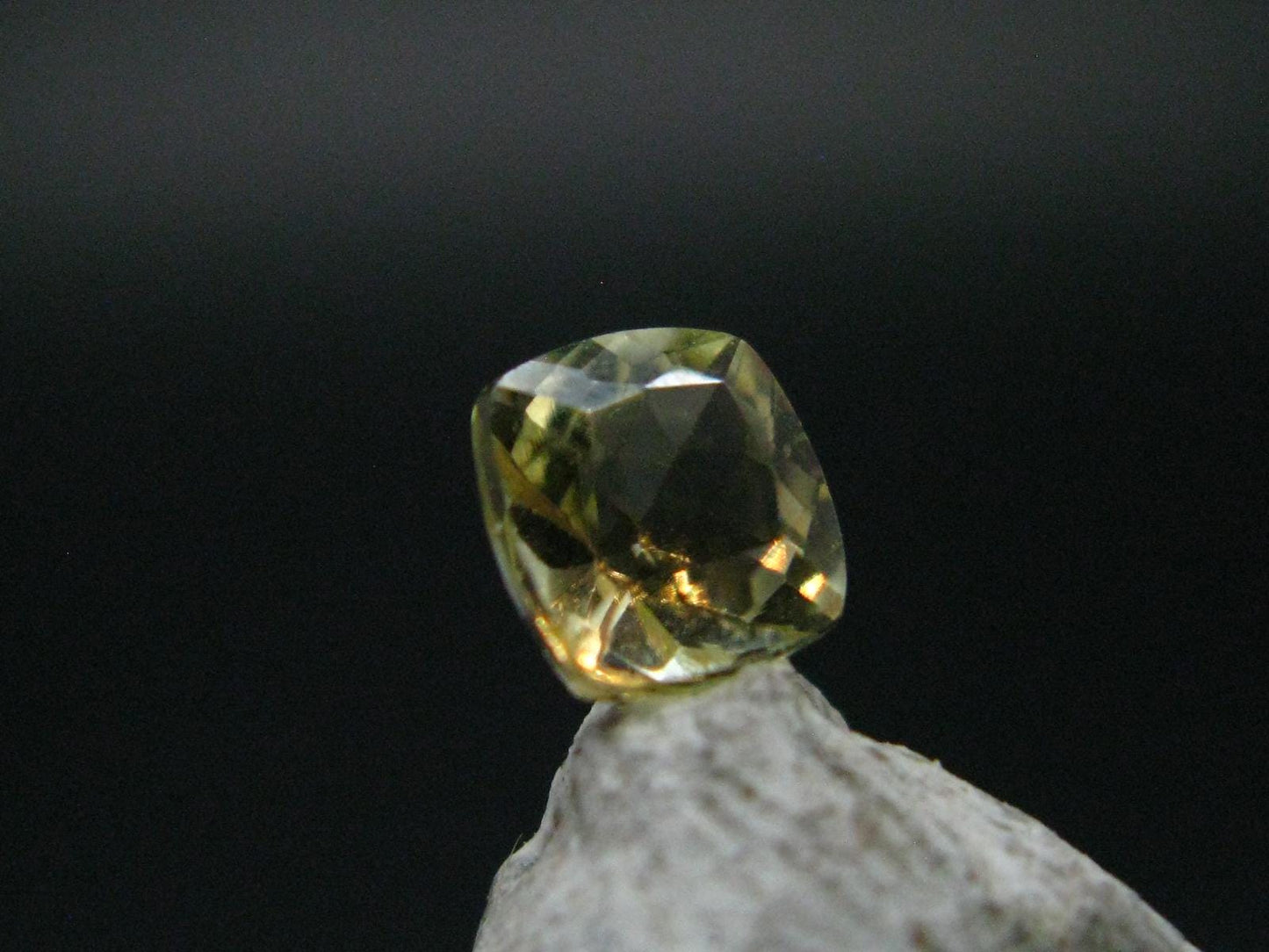 Golden Facetted Herderite Cut Gem From Brazil - 0.74 Carats