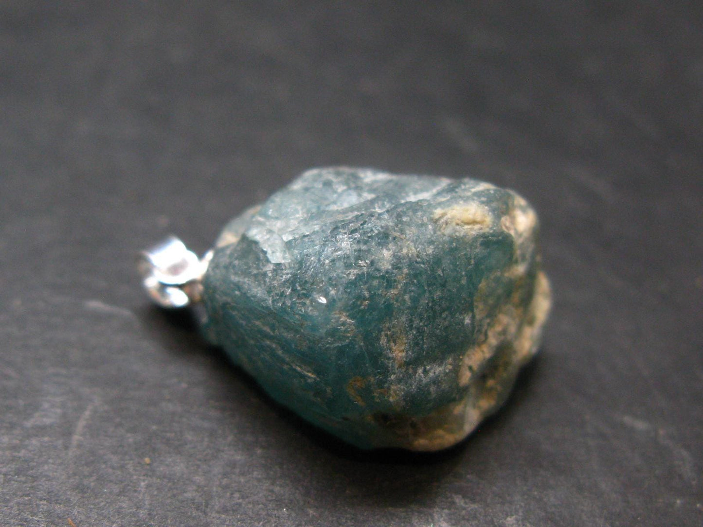 Grandidierite Silver Pendant From Madagascar - 1.0" - 5.90 Grams