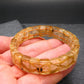 Rutilated Quartz (Rutile & Hematite) Genuine Bracelet ~ 7 Inches ~ 13mm Oval Beads