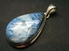 Blue Ice Glacierite Silver Pendant from Indonesia - 1.5" - 8.32 Grams