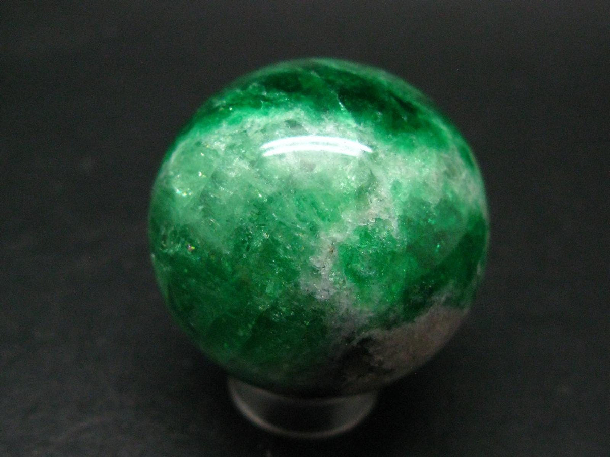 Gem Tsavorite Garnet Sphere Ball From Tanzania - 62.29 Grams - 1.3"