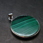 Queen of Green!! Genuine Vivid Vibrant Green Malachite Sterling Silver Pendant - 1.1" - 4.14 Grams