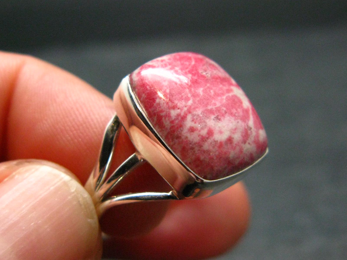 Thulite Silver Pendant From Norway - 5.40 Grams - Size 9