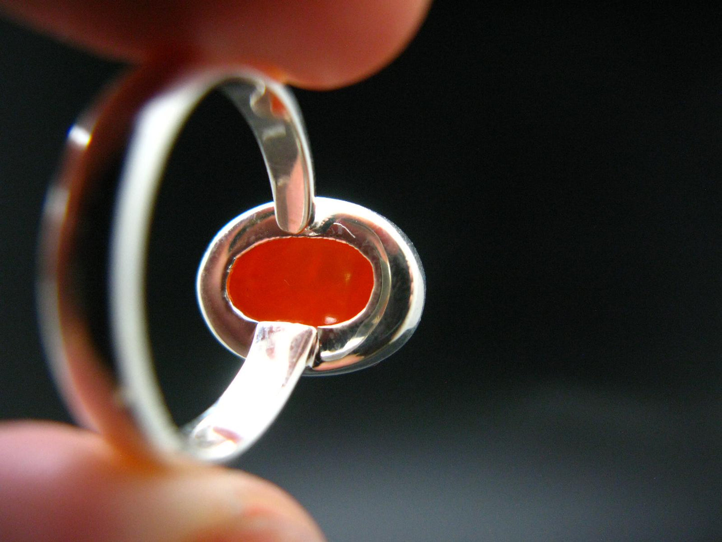 Natural Opal 925 Sterling Silver Ring from Ethiopia - Size 7