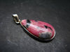 Rare Pink Tugtupite Sterling Silver Pendant From Greenland - 1.6" - 5.31 Grams