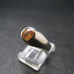 Fabulous Untreated Faceted Gem Imperial Topaz 925 Silver Ring from Brazil - Size 8.25 - 4.46 Grams
