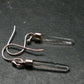Lemurian Quartz Seed Crystal Silver Earrings From Brazil - 1.4"