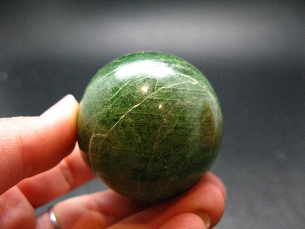 Gem Chrome Diopside Ball Sphere From Russia - 1.7"- 145.44 Grams