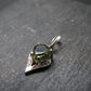 Moldavite Tektite Silver Pendant from Czech Republic - 0.8" - 1.66 Grams