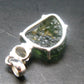 Moldavite & Herkimer Diamond Silver Pendant - 1.5" - 5.8 Grams