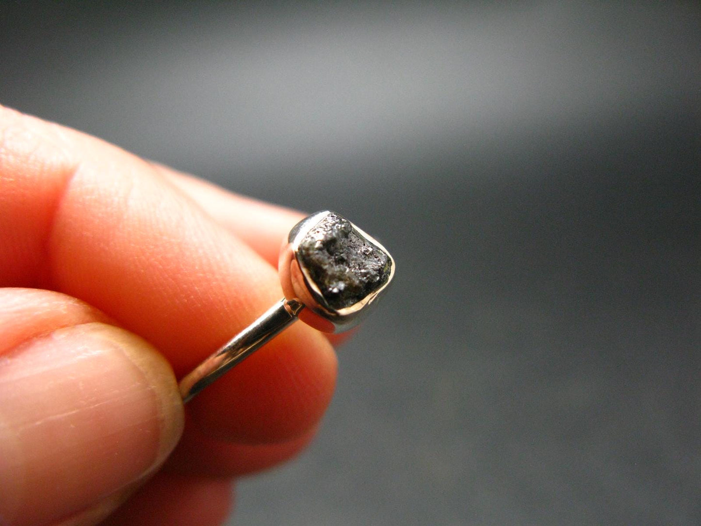 Terminated Brookite Crystal Silver Ring From Arkansas - Size 7 - 1.98 Grams