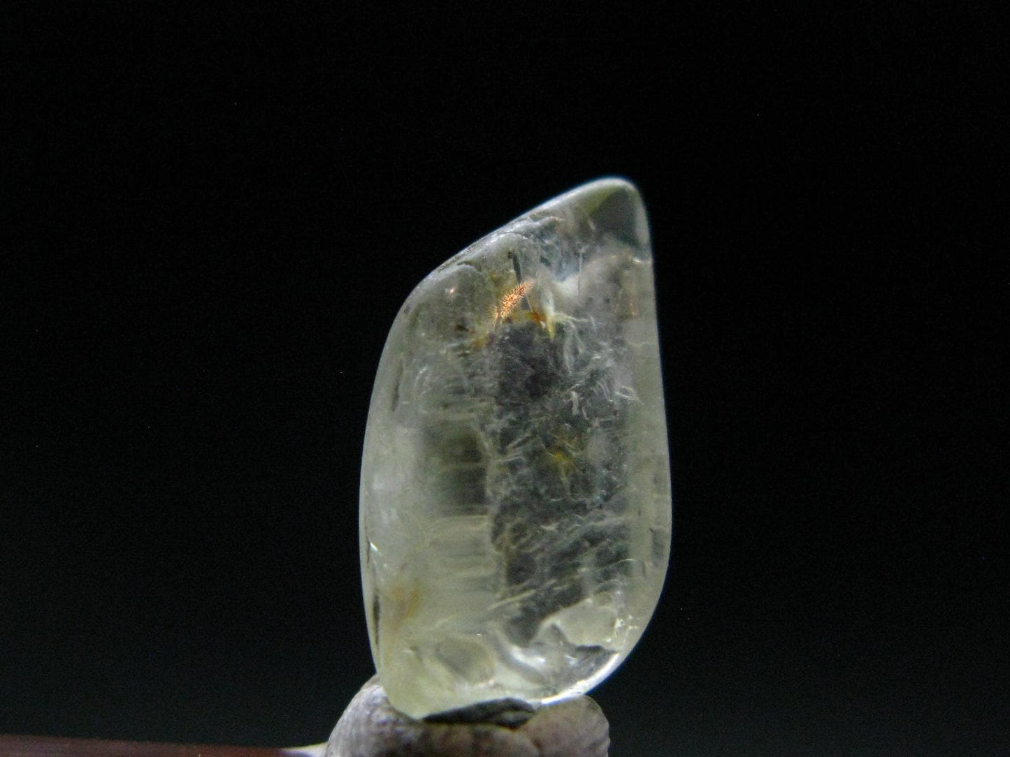 Gem Green Herderite Tumbled Stone From Pakistan - 3.30 Carats - 0.5"