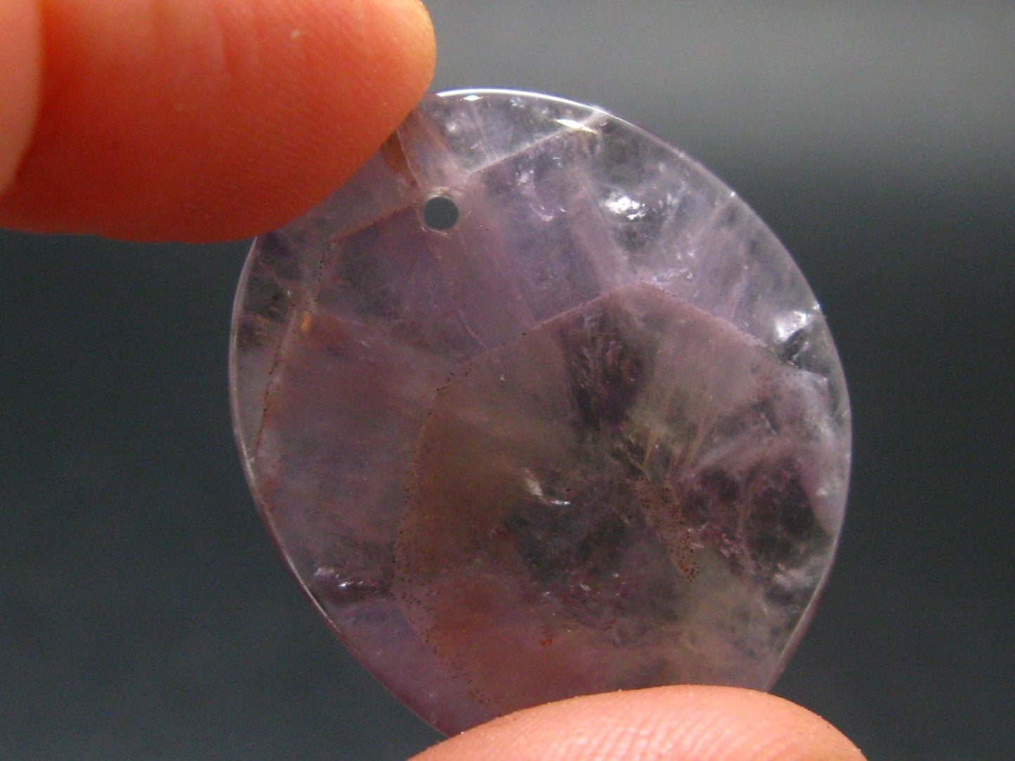 Rare Auralite Super 23 Amethyst Metal Free Pendant From Canada - 1.2" - 6.21 Grams