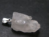 Gem Pollucite Polucite Crystal Silver Pendant from Pakistan - 1.0" - 2.83 Grams