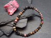 Rhodonite Genuine Bracelet ~ 7 Inches ~ 4mm Round Beads