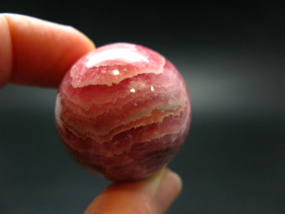 Rhodochrosite Sphere Ball from Argentina - 1.2" - 57.22 Grams