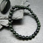 Black Jade Nephrite Genuine Bracelet ~ 7 Inches ~ 6mm Round Beads