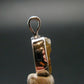 Rare Herderite Crystal Silver Pendant from Brazil - 0.7" - 1.16 Grams