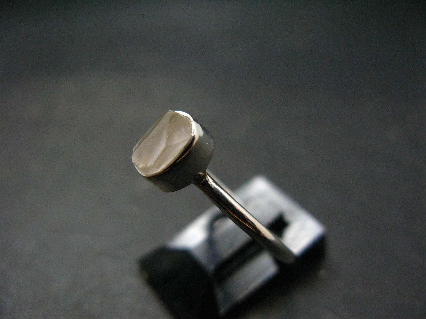 Phenakite Phenacite Sterling Silver Size 7 Ring from Nigeria - 2.05 Grams
