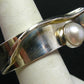 White Pearl Sterling Silver Ring - Adjustable Size