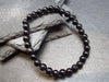 Black Tourmaline Genuine Bracelet ~ 7 Inches ~ 6mm Round Beads