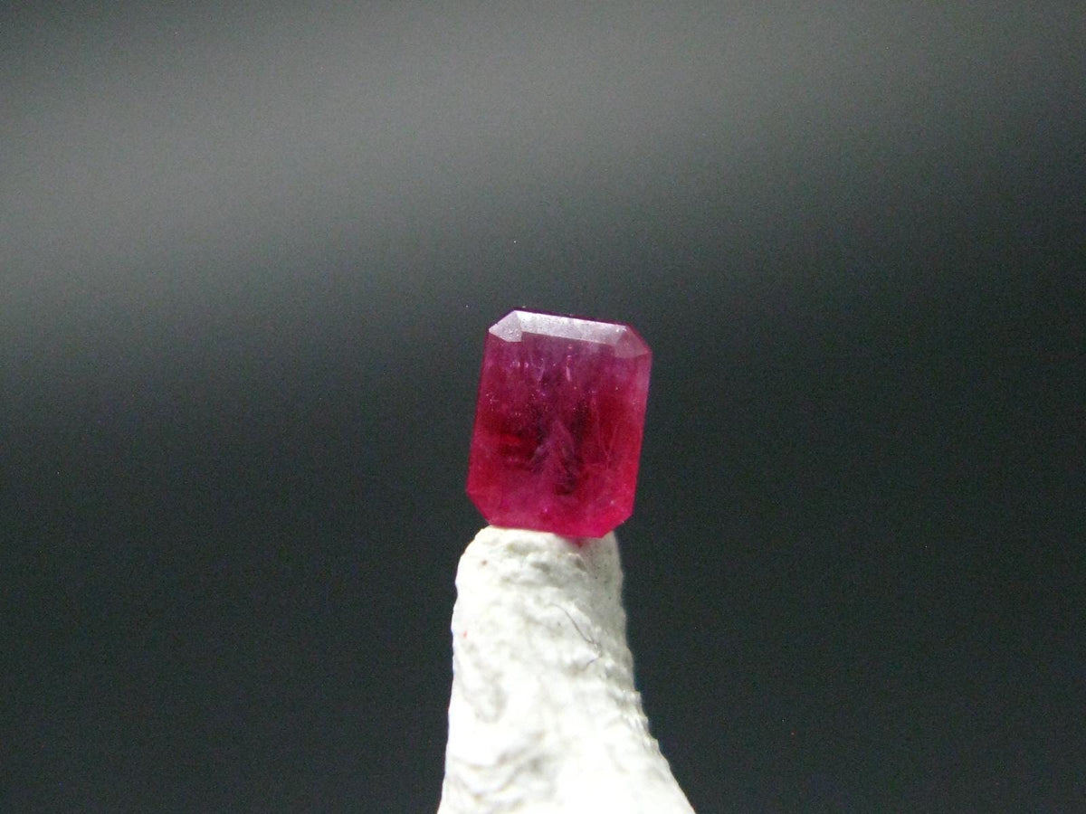 Beautiful Rare Gem Bixbite Red Beryl Emerald Cut Stone From Utah USA - 0.11 Carats - 3.1x2.3mm