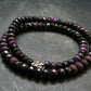 Purple Sugilite Rondelle Faceted Beads Necklace From South Africa - 18" - 52.91 Grams