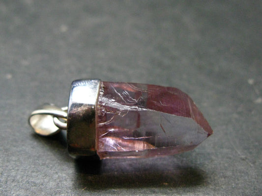 Vera Cruz Amethyst Silver Pendant From Mexico - 1.1" - 5.42 Grams