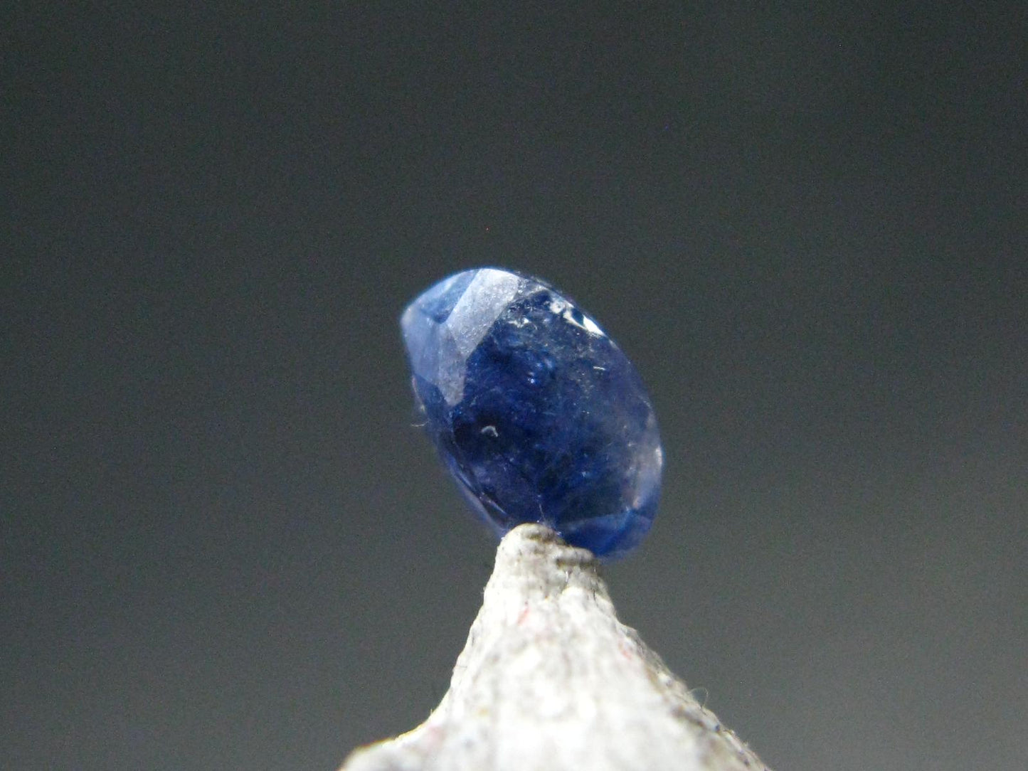 Gem Benitoite Cut Stone From California - 0.35 Carats - 4.5x3.5mm
