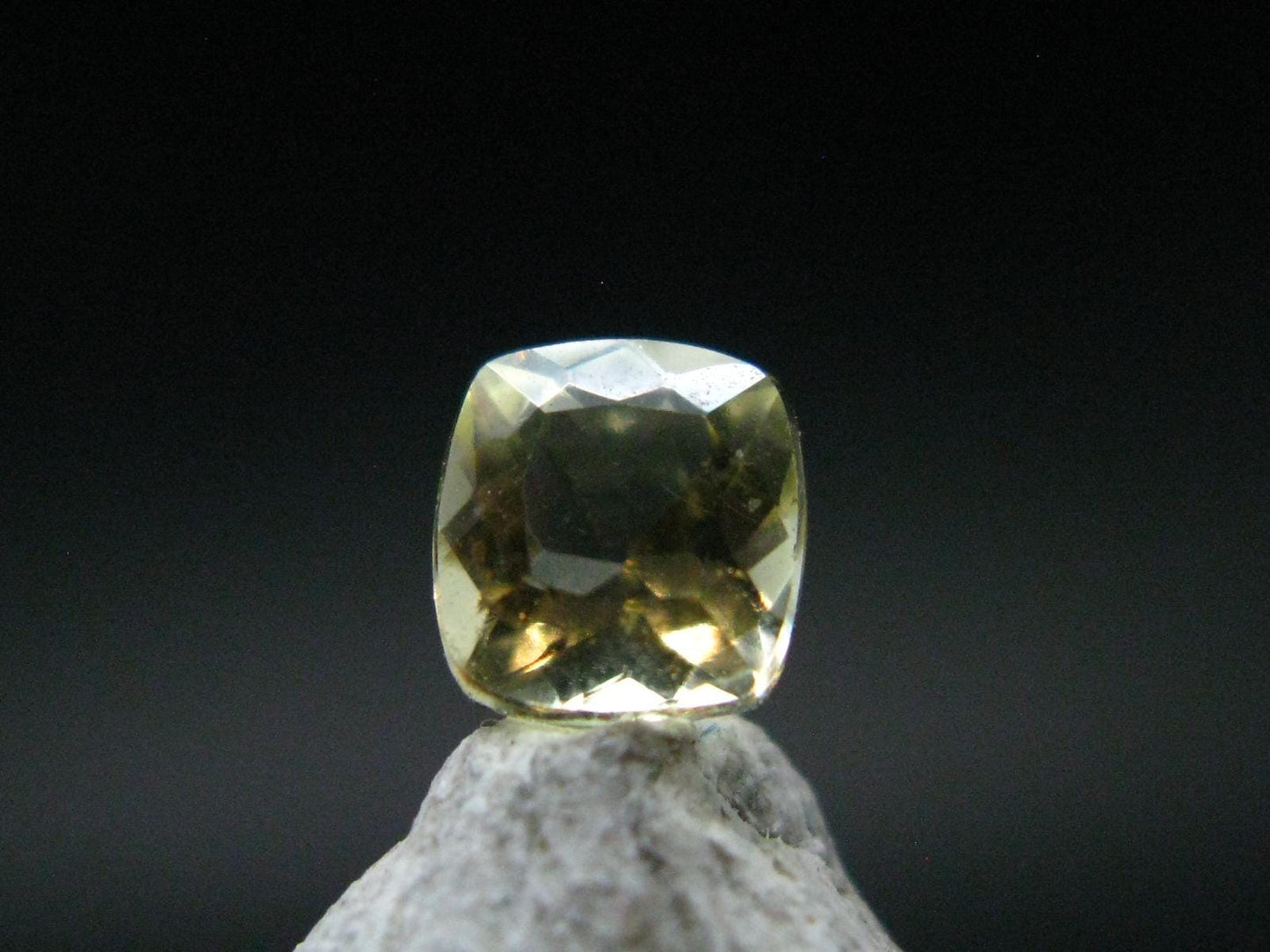 Golden Facetted Herderite Cut Gem From Brazil - 0.74 Carats