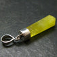 Rare Yellow Brucite Crystal Silver Pendant From Pakistan - 1.6" - 3.05 Grams