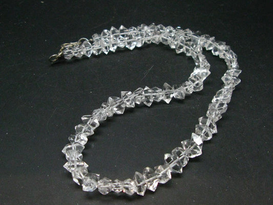 Herkimer Diamond Quartz Necklace From USA - 17" - 38.1 Grams