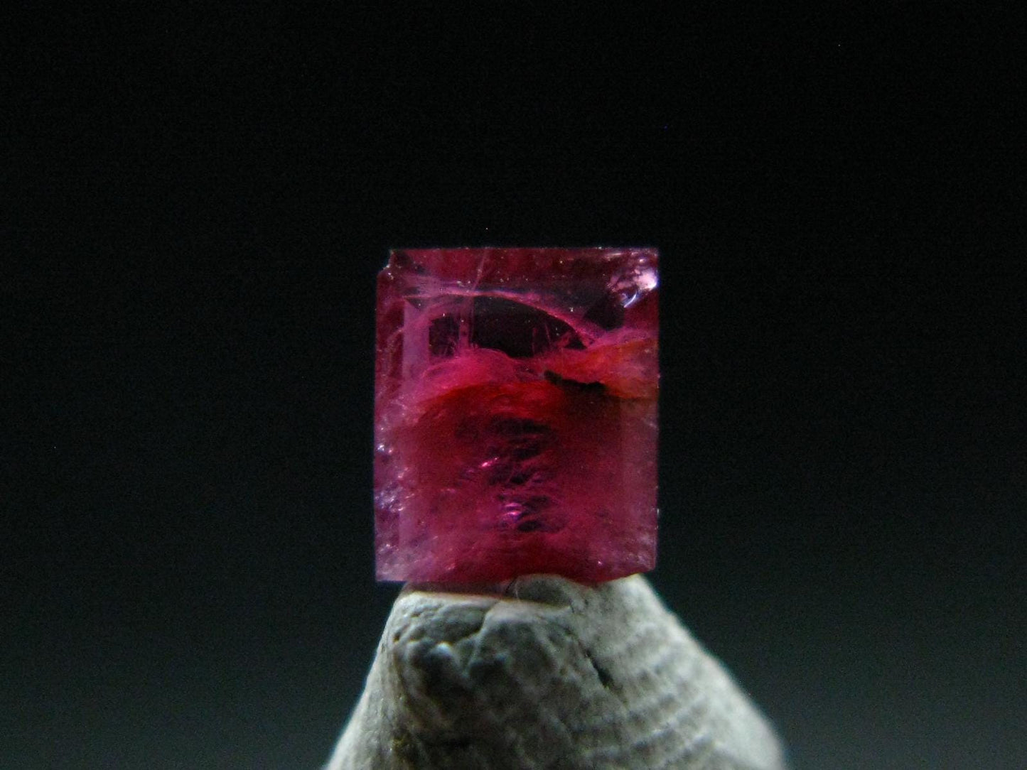 Beautiful Rare Gem Bixbite Red Beryl Emerald Cut Stone From Utah USA - 0.33 Carats - 5x4mm