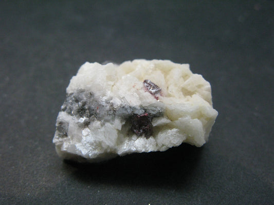 Cinnabar Cluster With Large Crystals on Dolomite matrix from China - 0.9"