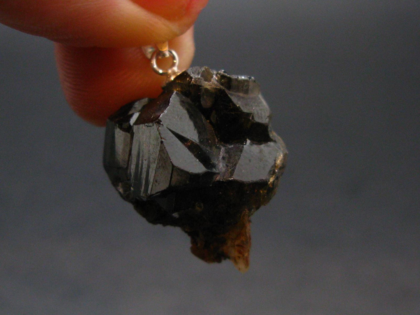 Cassiterite Silver Pendant From Bolivia - 1.1" - 11.42 Grams