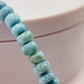 Blue Larimar Bead Necklace Natural Gemstone Necklace Ocean Style Jewelry Gift