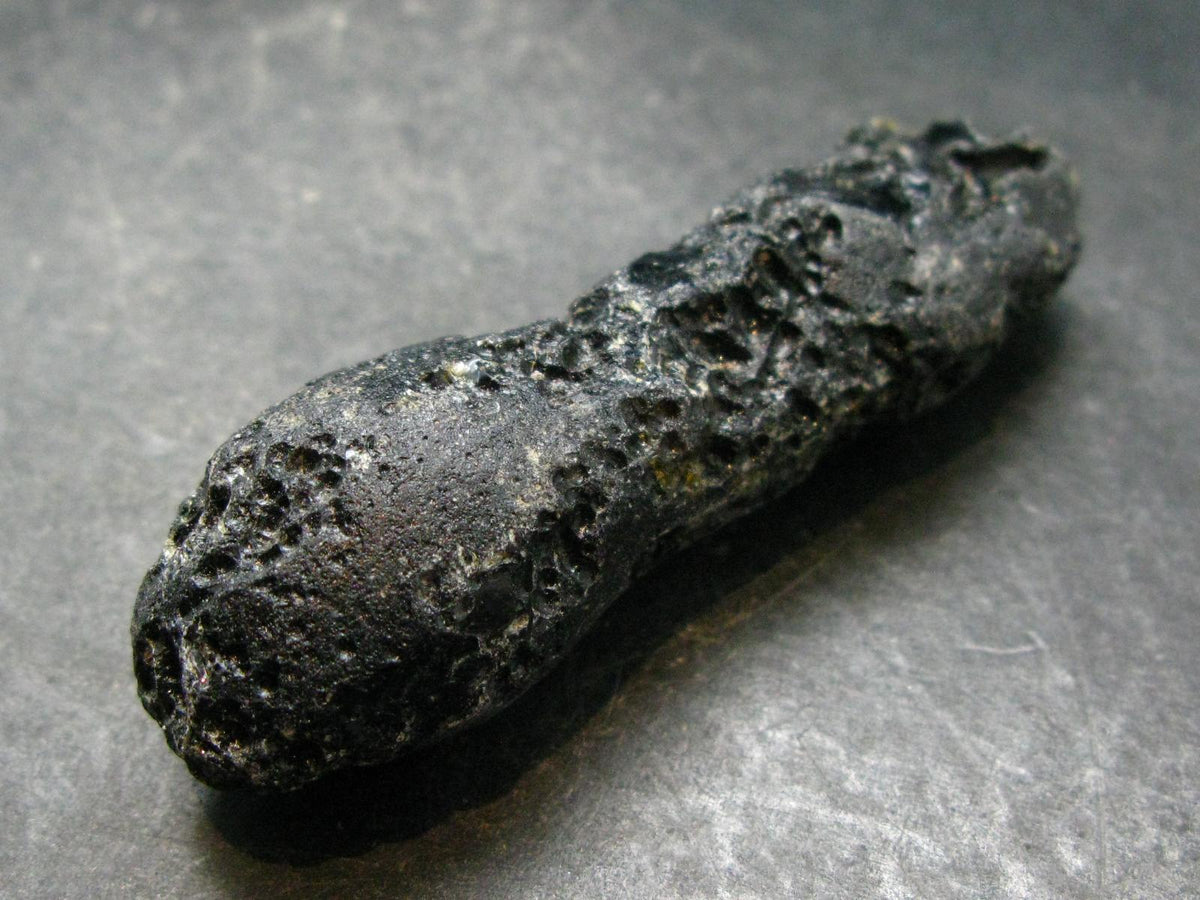 Rare Large Black Tibetan Tektite Raw Piece from Tibet - 2.9" - 38.68 Grams