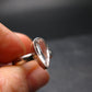 Phenakite Phenacite Crystal Facetted Silver 1.79 Carats Ring From Russia - Size 9 - 2.03 Grams