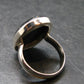 Real!! Very Rare Nuumite Nuummite Sterling Silver Ring from Greenland - 7.14 Grams - Size 7
