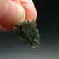 Moldavite Tektite Silver Pendant from Czech Republic - 0.7" - 1.17 Grams