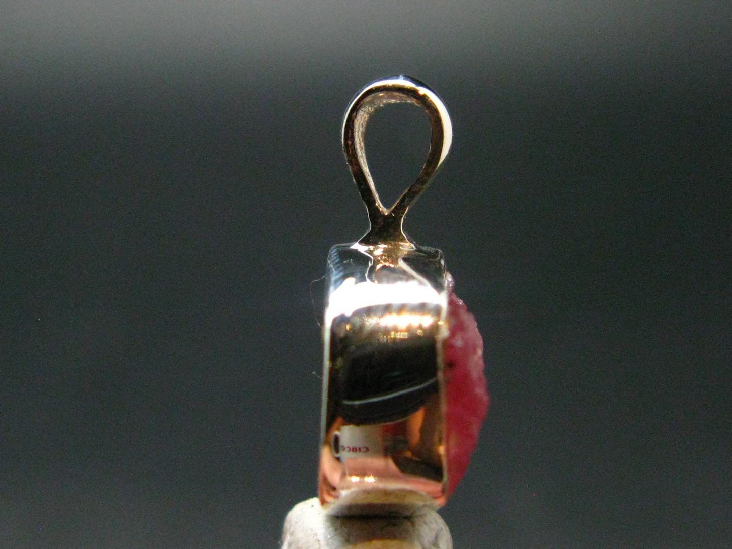 Rare Large Pezzottaite Pink Beryl 925 Silver Pendant from Madagascar - 6.15 Carats - 0.6"