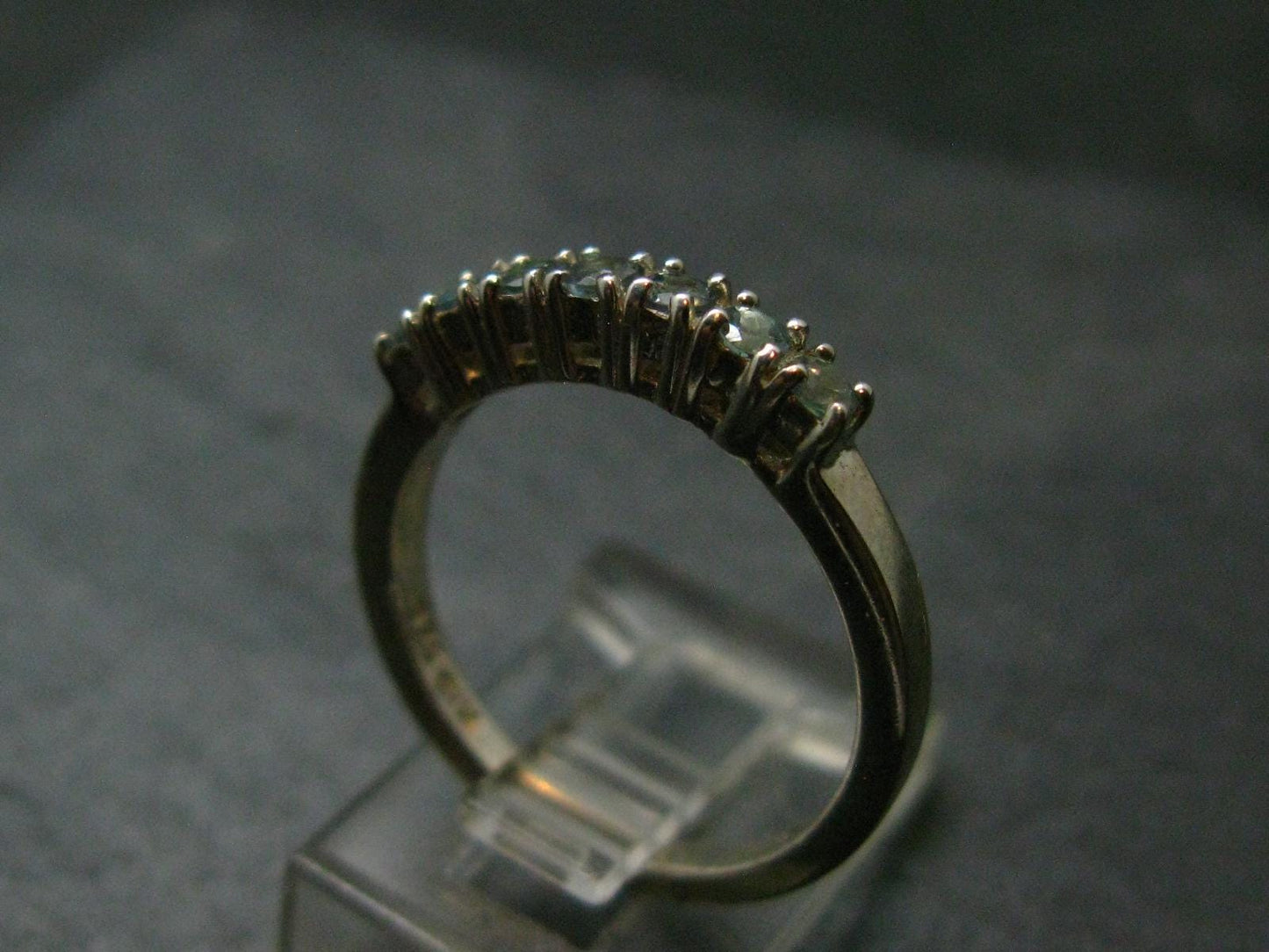 Genuine Alexandrite Gem Silver Ring From Russia - Size 7.5 - 2.92 Grams