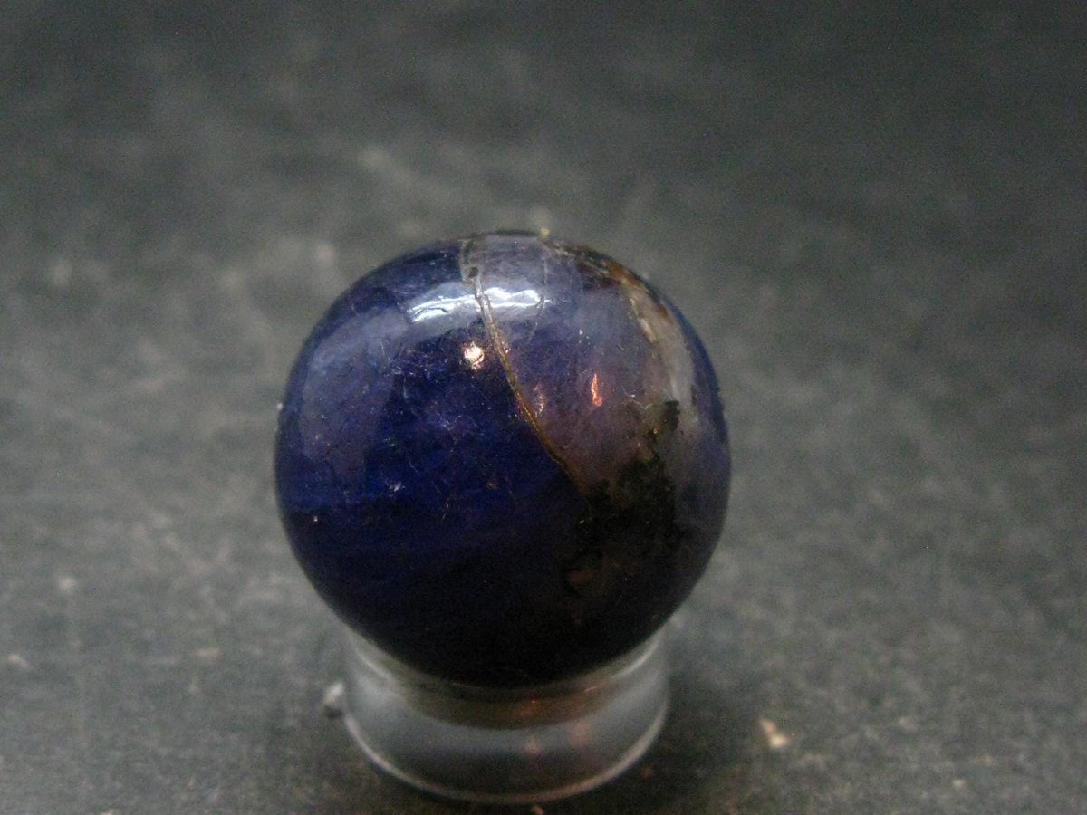 Rare Tanzanite Sphere Ball From Tanzania - 16.19 Grams - 0.8"