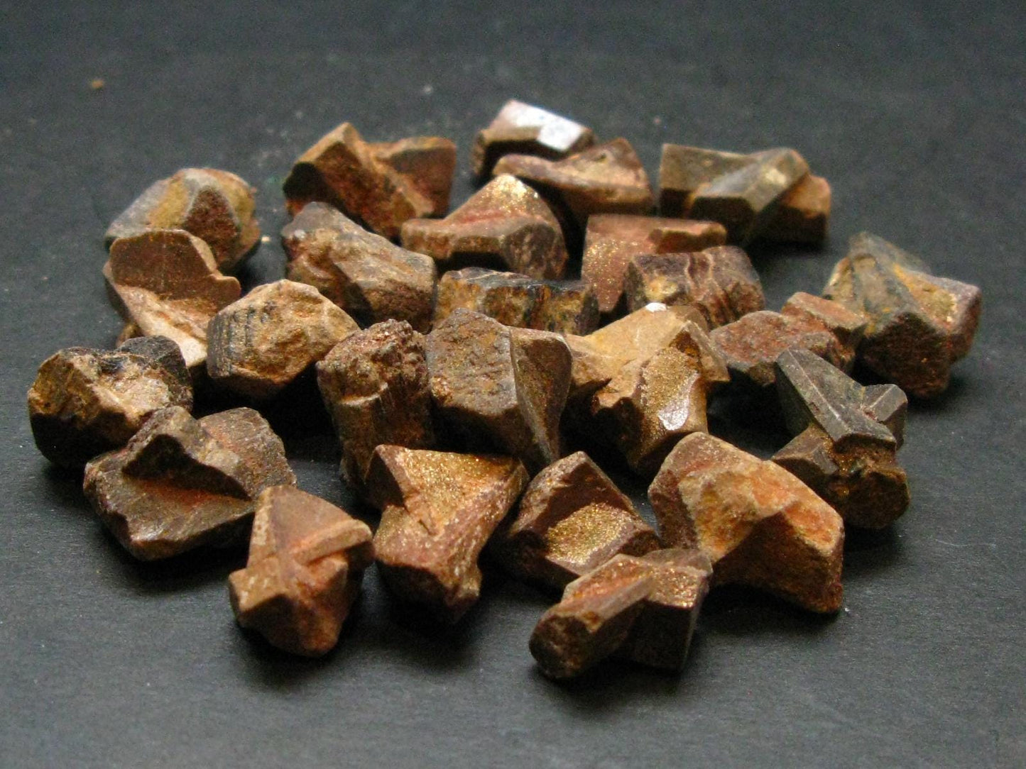 Lot of 25 Perfect Staurolite Crystals from USA - 53.45 Grams