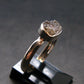 Gray Herderite Silver Ring from Africa - Size 8 - 1.94 Grams